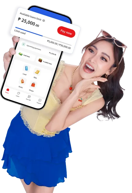 Kim Chiu holding the Billease app